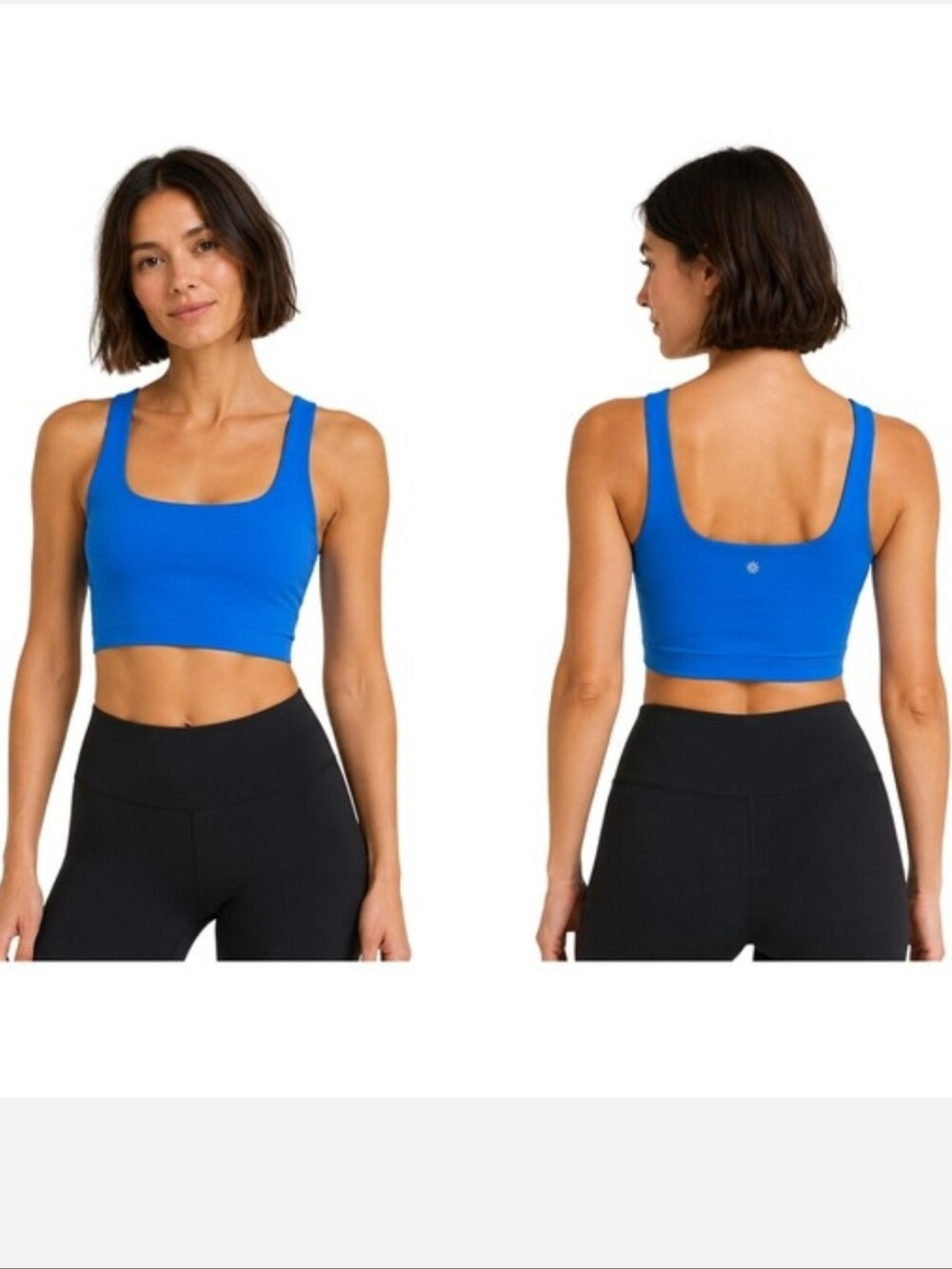 Athleta Transcend Square Neck Crop Breaker Bra Sports Bra Size XL